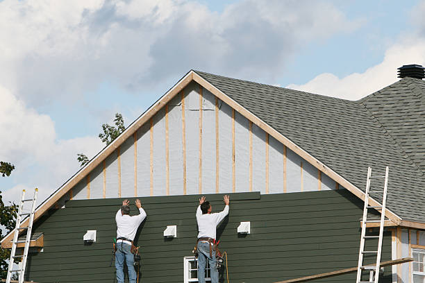 Professional Emergency Siding Repair technician working in Akron, NY